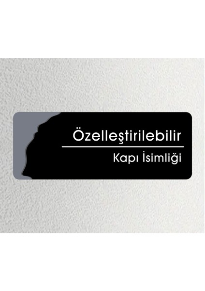 Klasik Seri Özelleştirilebilir Ofis Oda Kapı Isimliği Yönlendirme Tabelası 24X9CM
