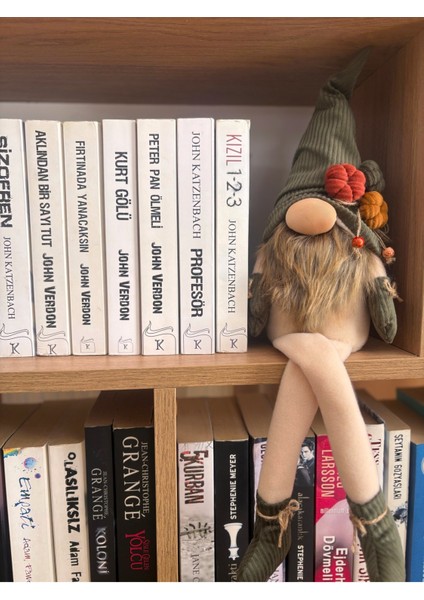 Iskandinav Şans Cücesi-Kitap Tutucu-Ev Ofis Bebek Odası Dekoru Hediyelik-Velvet Maxi Boy 1 - 58 cm modelleri