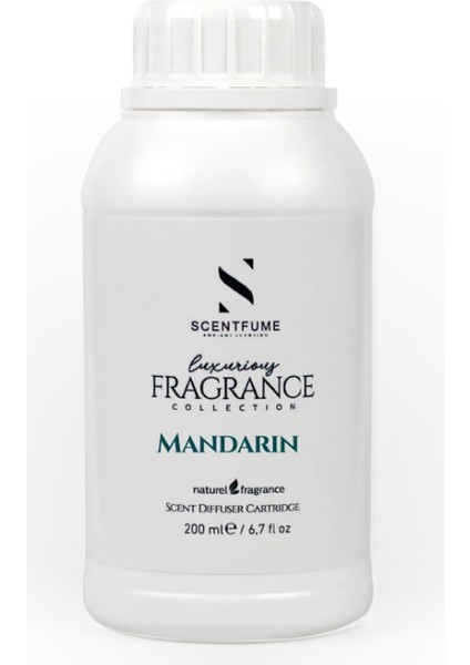 Mandarin Koku Makinesi Kartuşu, Koku Makinesi Parfümü, Aromatik Koku Kartuşu, Difüzör Esansı, İmza Koku Esansiyel Yağ