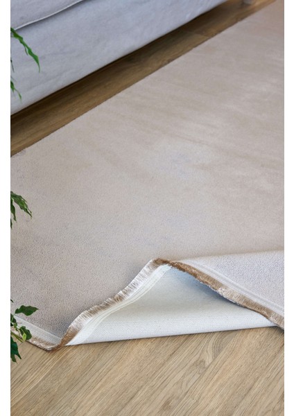 Halı Yoga 5013 Bej Kaymaz Yıkanabilir Düz Renk Üst Kalite Yumuşak Dokulu Halı fırsatları