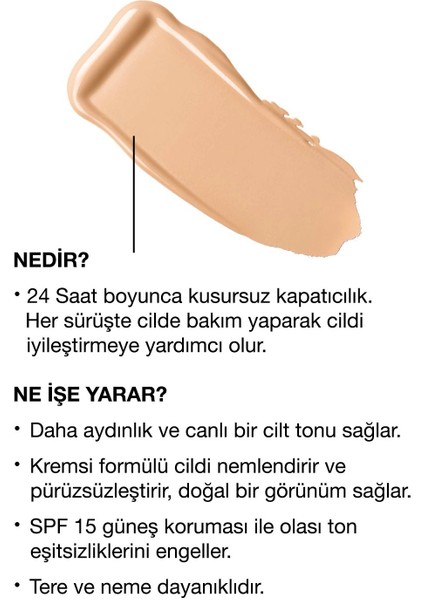 Even Better™ Doğal Bitişli Fondöten SPF 15 - Renk: WN 16 Buff 30ml | C Vitamini