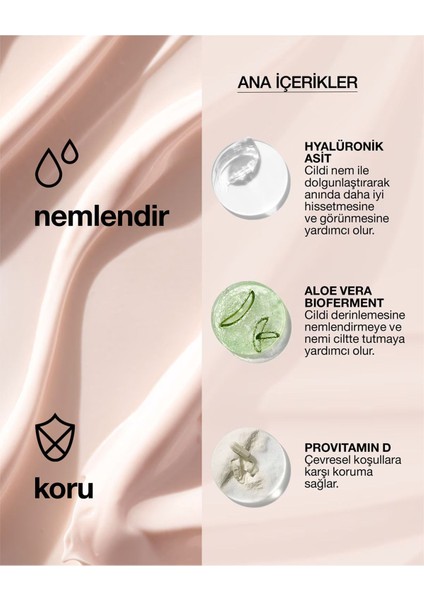 Moisture Surge™ SPF 25 Nemlendirici Yüz Kremi - 50ml | Aloe Vera BioFerment, Hyalüronik Asit