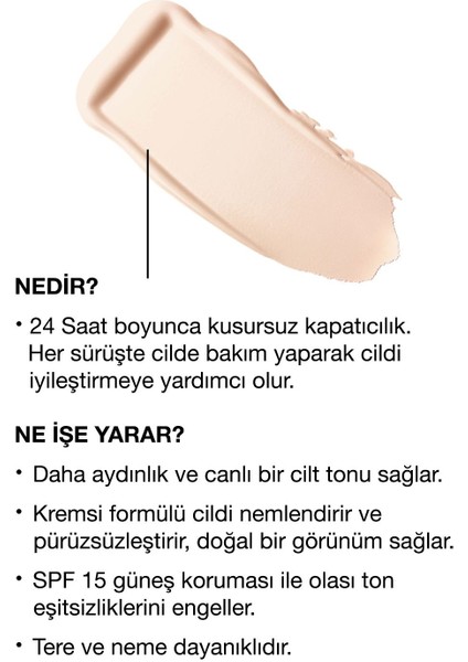 Even Better™ Doğal Bitişli Fondöten SPF 15 - Renk: CN 0.75 Custard 30ml | C Vitamini