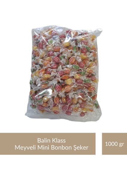 Poşet Klass Meyveli Mini Bonbon Şeker 1000 gr x 2 Adet fiyatları
