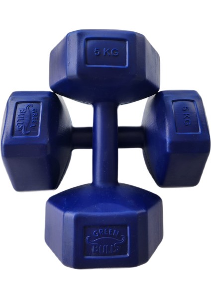 5 kg Dambıl Seti ( Demir tozu dolgulu)