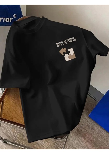 Punıx Kıds Özel Üretim Parça Puzzle Baskılı Yeni Stil Erkek Çocuk Ter Tutmayan Yazlık T-Shırt