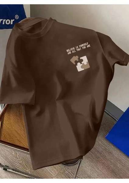 Punıx Kıds Özel Üretim Parça Puzzle Baskılı Yeni Stil Erkek Çocuk Ter Tutmayan Yazlık T-Shırt