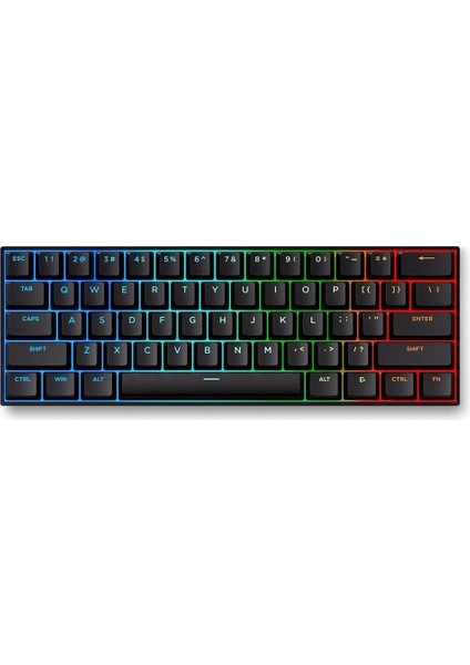 Mchose Ace 60 Pro %60 Hall Effect Ice Blue Manyetik Switch Rgb Hotswap Siyah Mekanik Gaming Klavye (MC-ACE60-9)