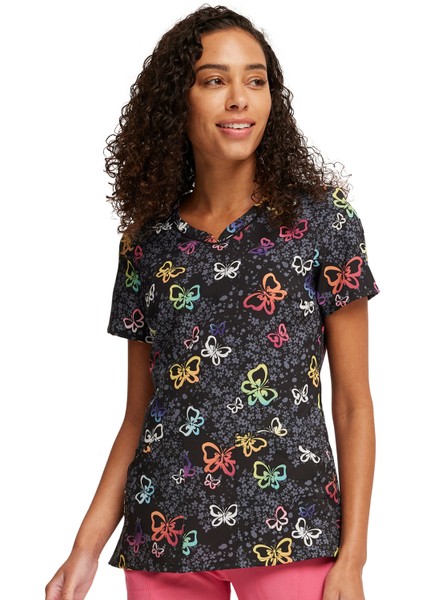 CK678 Baskılı Tek Üst