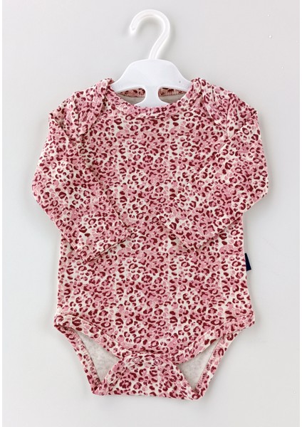 Kız Bebek Leopar 2'li Uzun Kollu Zıbın Seti modelleri