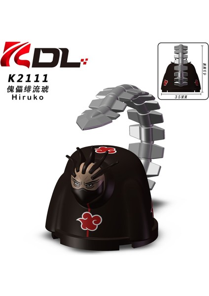 Naruto Blokları Hiruko Mini Aksiyon Oyuncak Figürler Oyuncak Inşaat Blokları Tuğla Birleştirin Oyuncaklar Çocuklar Için Hediyeler K2111 (Yurt Dışından)