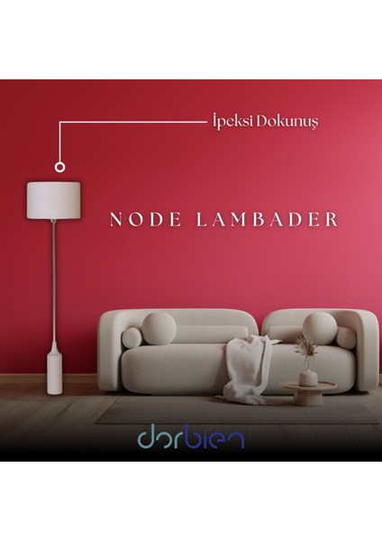 Node Lambader E14 6W 38cm Ahşap Krem Dorbien-LM-2549-16207
