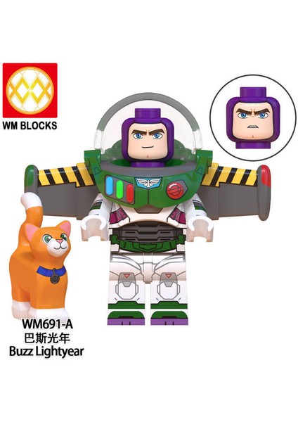 Tek Satış Oyuncak Hikayesi Figürleri Yapı Taşları Buzz Lightyear Minifigures Yapı Tuğlası Çocuklar Için Hediye Koleksiyonları Oyuncaklar WM691-A (Yurt Dışından)