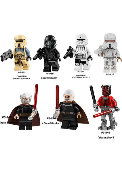Yapı Taşı Minifigures Oyuncak Star Wars Stormtrooper Darth Maul Plastik Gömülü Yapı Taşı Bebek RENGI:PG643 (Yurt Dışından)