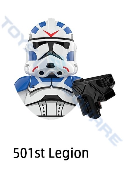Komutan Gree 501ST Legion Shock Trooper Jesse Stormtrooper Wolfpack Rex Ahsoka Modeli Yapı Taşları Moc Tuğla Seti Oyuncaklar (Yurt Dışından)