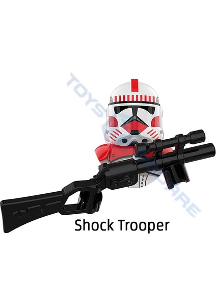 Komutan Gree 501ST Legion Shock Trooper Jesse Stormtrooper Wolfpack Rex Ahsoka Modeli Yapı Taşları Moc Tuğla Seti Oyuncaklar (Yurt Dışından)