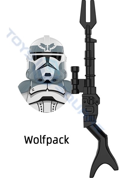 Komutan Gree 501ST Legion Shock Trooper Jesse Stormtrooper Wolfpack Rex Ahsoka Modeli Yapı Taşları Moc Tuğla Seti Oyuncaklar (Yurt Dışından)