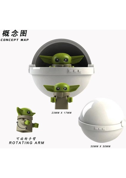 Yıldız Savaşları Minifigures Yapı Taşları Bebek Yoda Mandaloryalı Ren Şövalyeleri Usta Yoda Tuğlaları Çocuklar Için Oyuncaklar Ldren KT1039 颜色:XP300 (Yurt Dışından) modelleri