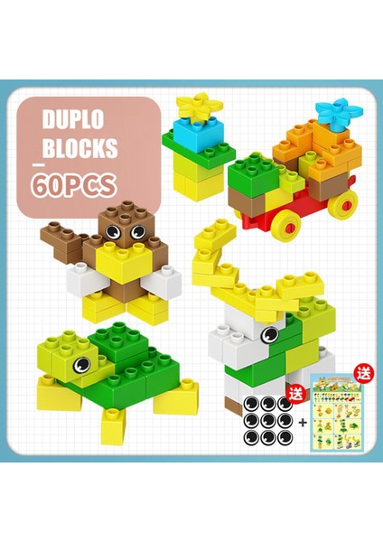 Çocuklar Dıy Eğitici Oyuncak Oyunu Büyük Blok Oyuncaklar Içi Boş Duplo Şehir Yapı Tuğlaları Çocuklar Için Juguetes (Yurt Dışından)