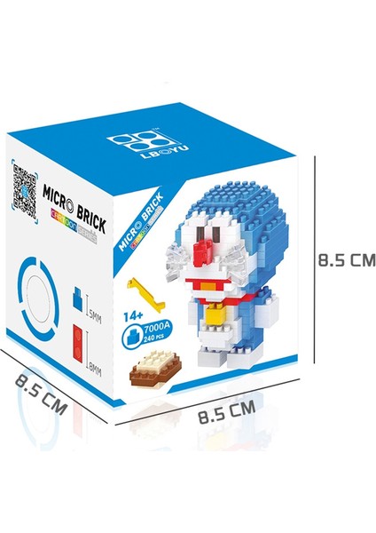 Doraemon Yapı Taşları Karikatür Anime Hediyeler Koleksiyonu Için Küçük Parçacık Yapı Tuğlaları Montajlı (Yurt Dışından)