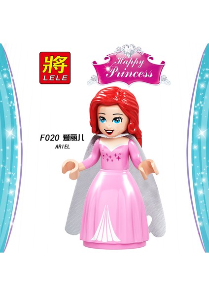 Tek Satış Dondurulmuş Rakamlar Yapı Taşları Elsa Anna Ariel Aurora Prens Eric Maleficent Tuğlaları Çocuk Kız Koleksiyonu Hediye Oyuncaklar F018-025 (Yurt Dışından)