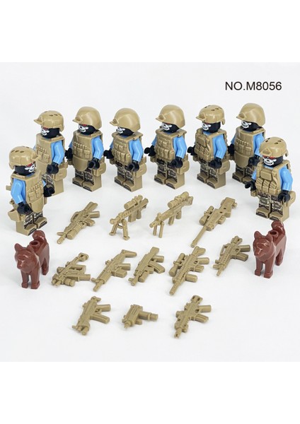 8 Yapı Taşı Bebek Küçük Parçacıklar Monte Edilmiş Minifigure Yapı Taşları Çocuk Oyuncak Çantası (Yurt Dışından)