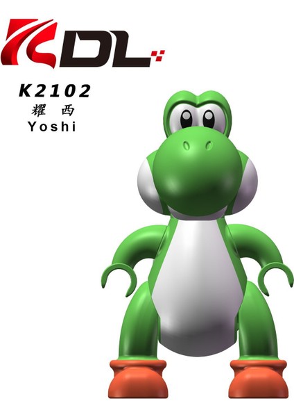 Tek Satış Süper Mario Blokları Yoshi Mini Aksiyon Oyuncak Figürler Yapı Taşları Oyuncaklar Tuğla Oyuncaklar Birleştirin Çocuklar Için Hediyeler K2102 (Yurt Dışından)