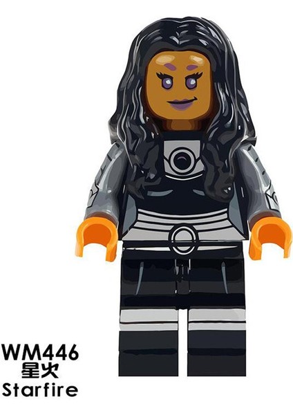Tek Satış Dc Rakamlar Yapı Taşları Starfire Minifigures Tuğla Çocuk Erkek Kız Hediye Oyuncaklar WM446 (Yurt Dışından)