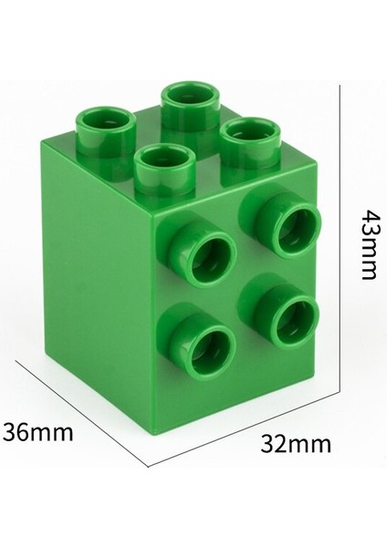 Büyük Boy Tuğla 4 + 4 5 Adet/grup Dıy Klasik Eğitim Yapı Taşları ile Uyumlu Duplo Tuğla Plastik Oyuncaklar Çocuklar Için (Yurt Dışından) fırsatları