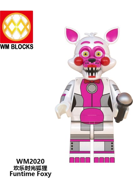 Tek Satış Beş Nights Freddy Mini Yapı Taşları Fnaf Kabus Balonlar Boy Endo Çalışma Zamanı Freddy Bonnie Foxy Bolbit Çocuk Oyuncakları WM6097 (Yurt Dışından)