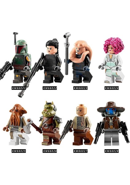 Tek Satış Yıldız Savaşı Figürleri Yapı Taşları Boba Fett Gamorrean Quarren Twi'lek Starwar Uzaylılar Çocuk Boys Koleksiyonu Hediye Oyuncaklar Için Tuğlalar Birleştirin KM66021-66028 (Yurt Dışından)