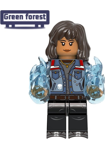 Yeşil Orman Batman Minifigure Nefis Doktor Garip Batman Kaptan Marvel Mini Rakamlar Yapı Taşı Oyuncak (Yurt Dışından)