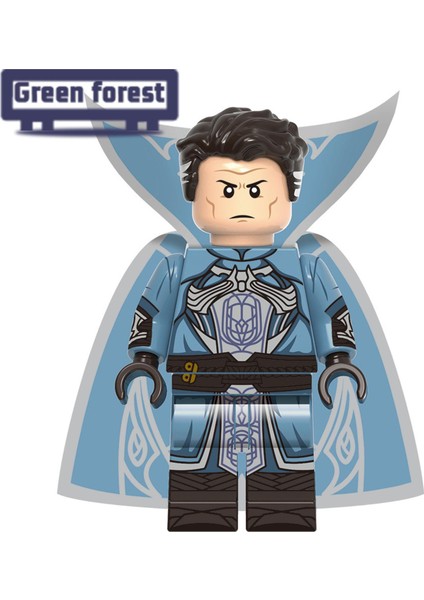 Yeşil Orman Batman Minifigure Nefis Doktor Garip Batman Kaptan Marvel Mini Rakamlar Yapı Taşı Oyuncak (Yurt Dışından)