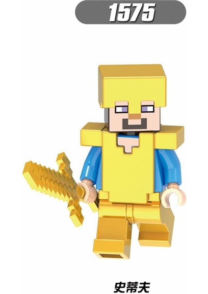 Benim Dünyam Minecraft Minifigures Steve Alex Zombi Demir Golem Enderman Modeli Yapı Taşları Diy Oyuncaklar Hediyeler STIL:XH1569 (Yurt Dışından)