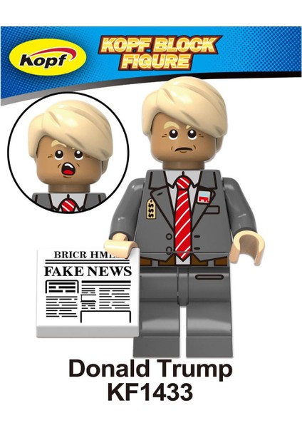 Tek Satış Abd Başkan Adayı Figürleri Yapı Taşları Donald Trump Joseph Robinette Biden Tuğla Çocuklar Için Hediye Oyuncaklar KF1433 (Yurt Dışından)
