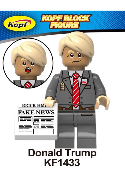 Tek Satış Abd Başkan Adayı Figürleri Yapı Taşları Donald Trump Joseph Robinette Biden Tuğla Çocuklar Için Hediye Oyuncaklar KF1433 (Yurt Dışından)