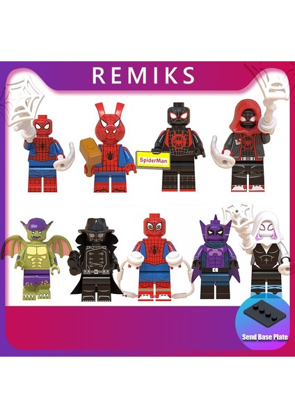 Uyumlu Örümcek Adam Marvel Minifigures Miles Morales Gwen Stacy Örümcek Adam Noir Yapı Taşları Oyuncaklar WM6052 Renk: WM631 (Yurt Dışından) fırsatları