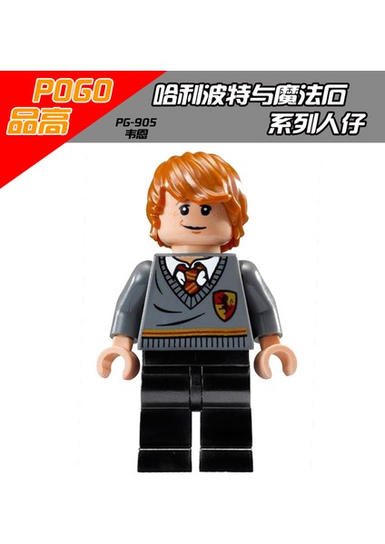 Pingao PG8010 Harry Potter ve Felsefe Taşı Serisi Bebek Oyuncak Bebek Yapı Taşları Harry Potter Voldemort Ron (Yurt Dışından)