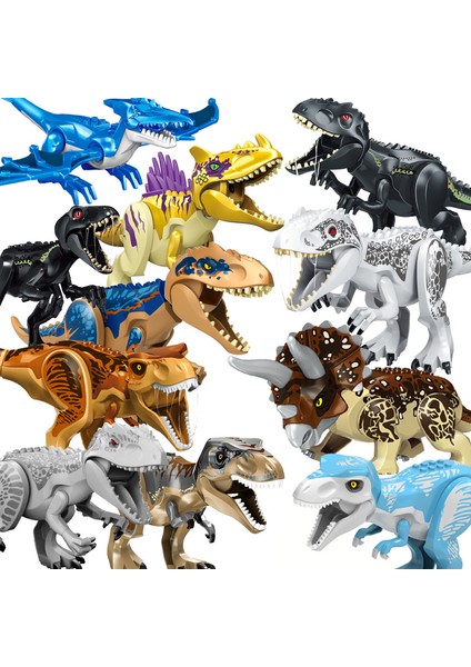 Gc Büyük Parçacık Yapı Taşları Stegosaurus Dinozor Jurassic Park Tyrannosaurus Rex Gömülü Oyuncak Tuğla Eğitici Oyuncak (Yurt Dışından) fiyatları
