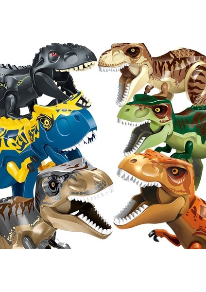 Gc Büyük Parçacık Yapı Taşları Stegosaurus Dinozor Jurassic Park Tyrannosaurus Rex Gömülü Oyuncak Tuğla Eğitici Oyuncak (Yurt Dışından) modelleri