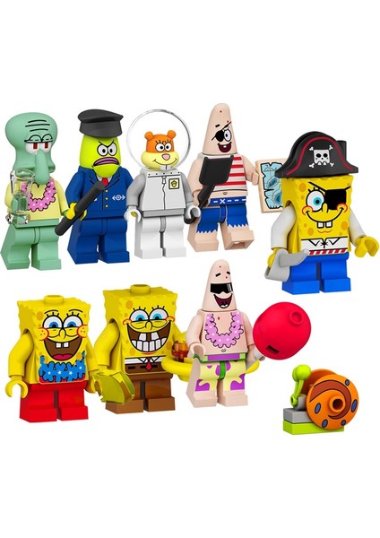 Ldren Modeli Için Yeni Sünger Bob Minifigures Blok Oyuncaklar: F010 (Yurt Dışından)