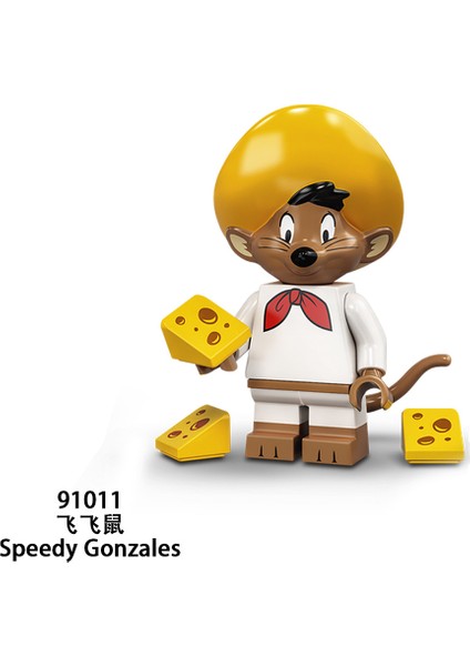 Tek Satış Bugs Bunny Rakamlar Yapı Taşları Domuz Tazmanya Canavarı Speedy Gonzales Tweetybird Petunya Wile E.coyote Tuğlalar Çocuklar Için Hediye Oyuncaklar 91007-91012 (Yurt Dışından)
