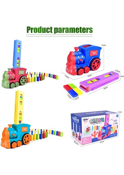 【happier】 Sıcak Elektrikli Domino Tren Araba Araç Modeli Büyülü Otomatik Kurulum Renkli Plastik Domino Oyuncaklar Eğitici Oyuncaklar Çocuklar Hediye Domino-Tren-Oyuncak (Yurt Dışından)