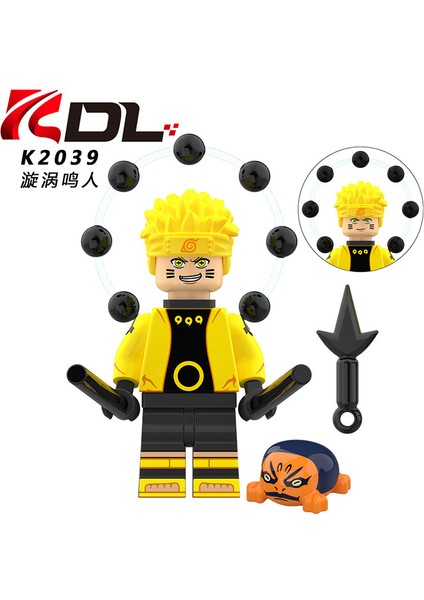 Naruto Serisi Uzumaki Naruto Kuyruklu Canavar Modeli Bin Elli Sütunlar Çocuk Oyuncak Inşaat Blokları (Yurt Dışından)