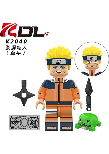 Naruto Serisi Uzumaki Naruto Kuyruklu Canavar Modeli Bin Elli Sütunlar Çocuk Oyuncak Inşaat Blokları (Yurt Dışından)