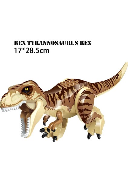 Büyük Parçacık Yapı Taşları Stegosaurus Dinozor Jurassic Park Tyrannosaurus Rex Gömülü Oyuncak Tuğla Eğitici Oyuncak (Yurt Dışından) fiyatları