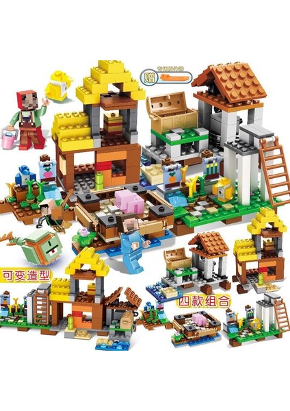 2020 Yeni Bina Minecraftinglys Uyumlu Yapı Taşı Montajı Çocuk Yapı Taşı Şelale Oyuncakları (Yurt Dışından) indirimleri