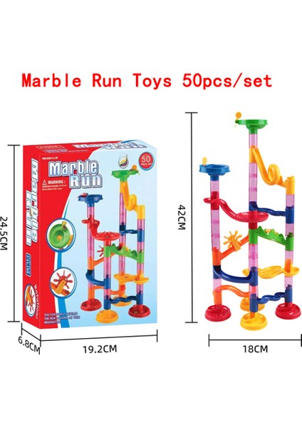 Mermer Çalıştırma Yapı Taşları 3D Mermerler Slayt Parça Oyuncaklar Diy Yaratıcı Montajlı Labirent Oyuncaklar Çocuklar Için Hediyeler (Yurt Dışından)