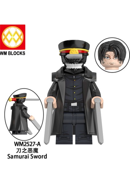 Tek Satış WM2523 WM2524 Testere Adam Figürleri Yapı Taşları Denji Pochita Anime Tuğla Karikatür Mini Aksiyon Oyuncak Oyuncaklar Hediyeler Birleştirin (Yurt Dışından) modelleri