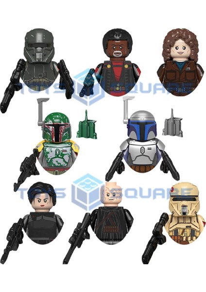 Peli Motto Fennec Shand Jango Boba Fett Greef Karga Cobb Vanth Trooper Modeli Yapı Taşları Moc Tuğla Seti Hediyeler Oyuncaklar (Yurt Dışından)